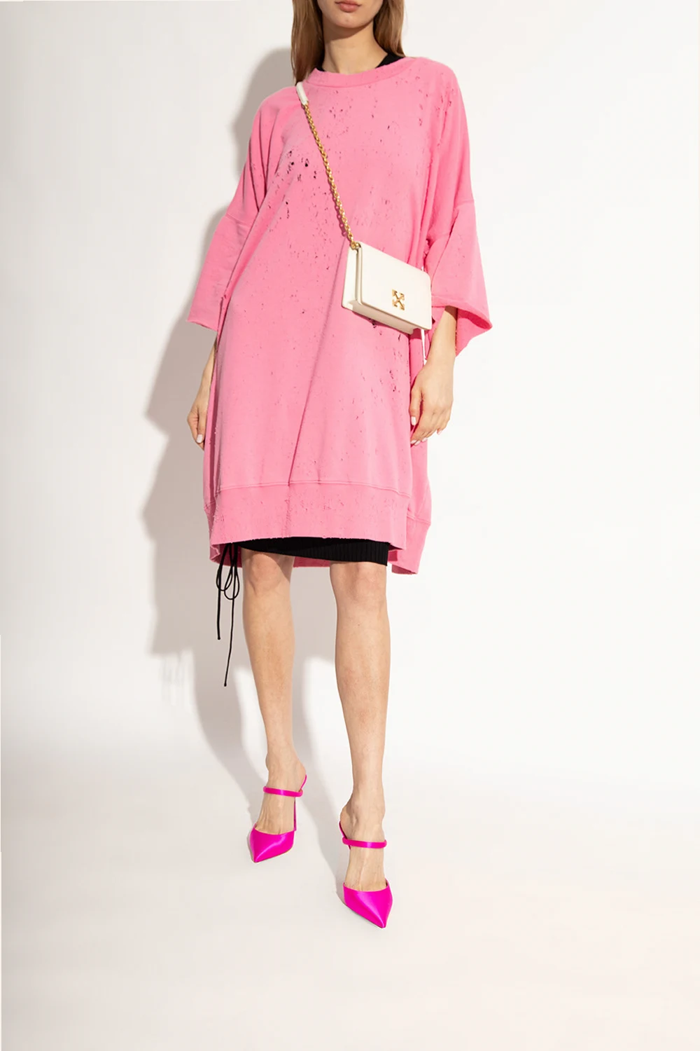 ‘Pop Lollipop’ satin mules