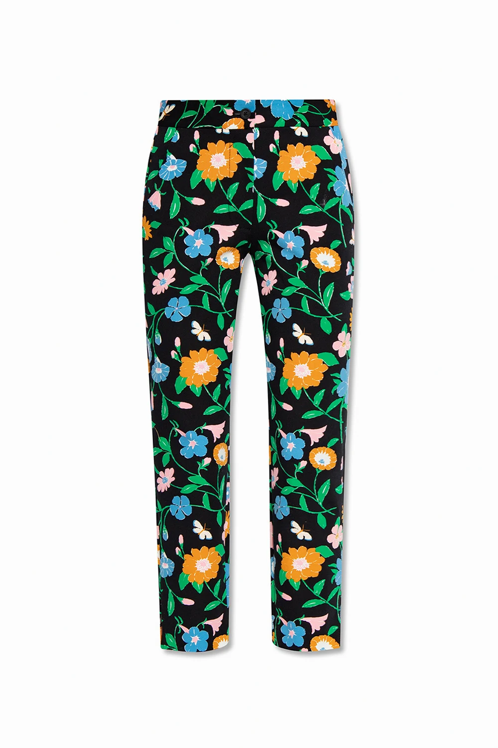Trousers with floral motif