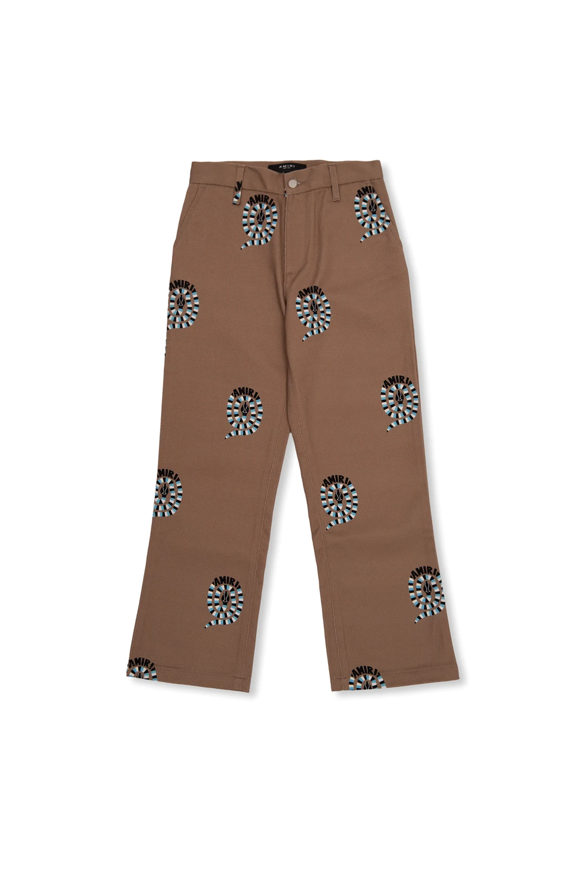 Jeans with snake motif