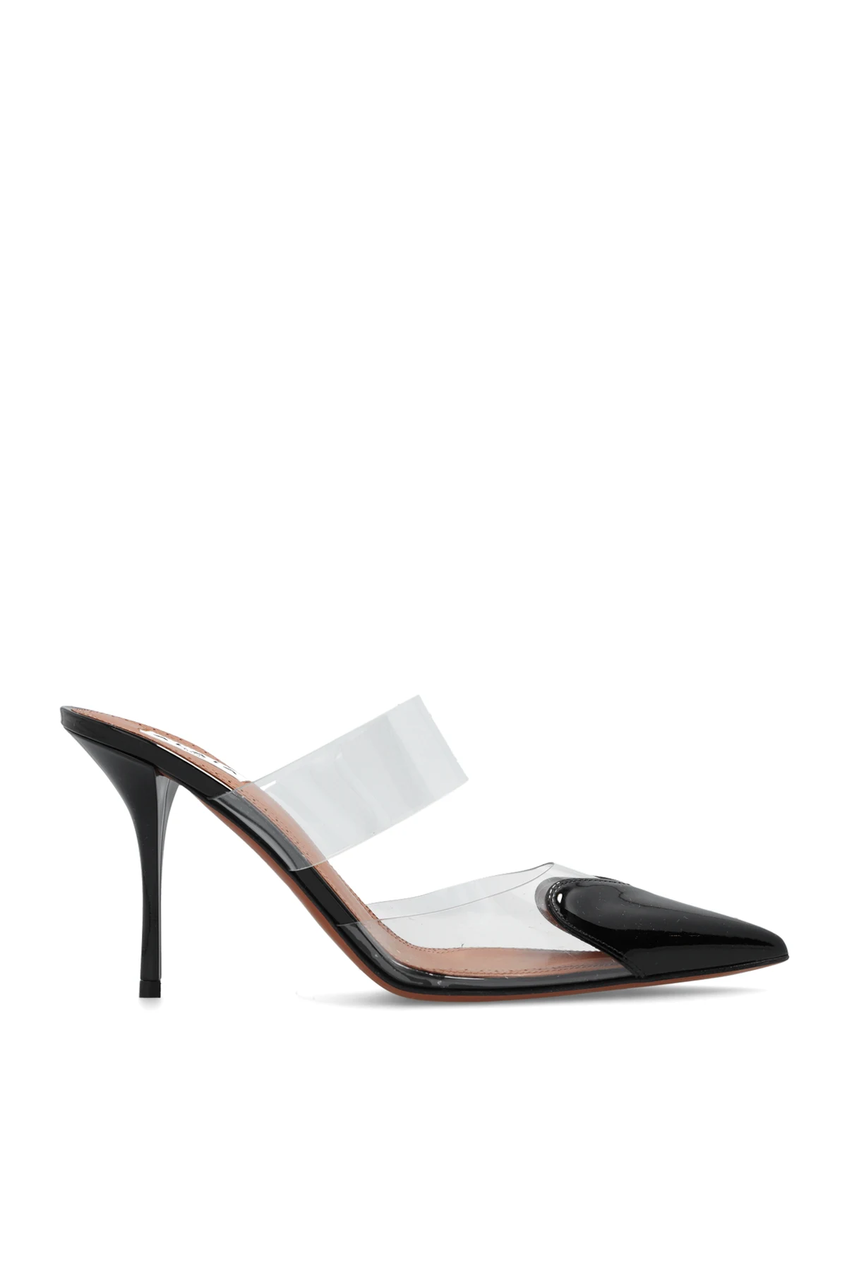 Mules with motif of heart