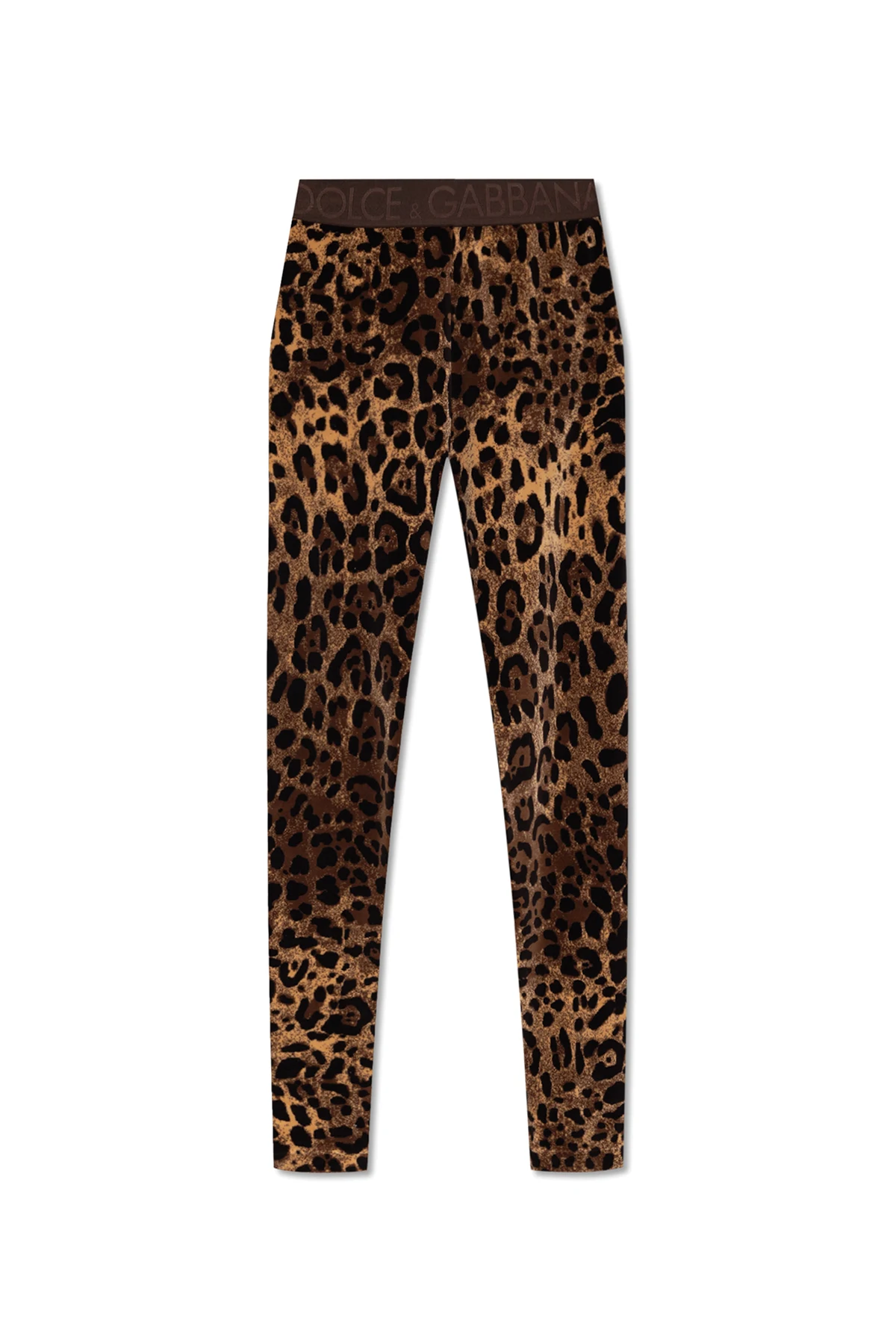Leggings with leopard print