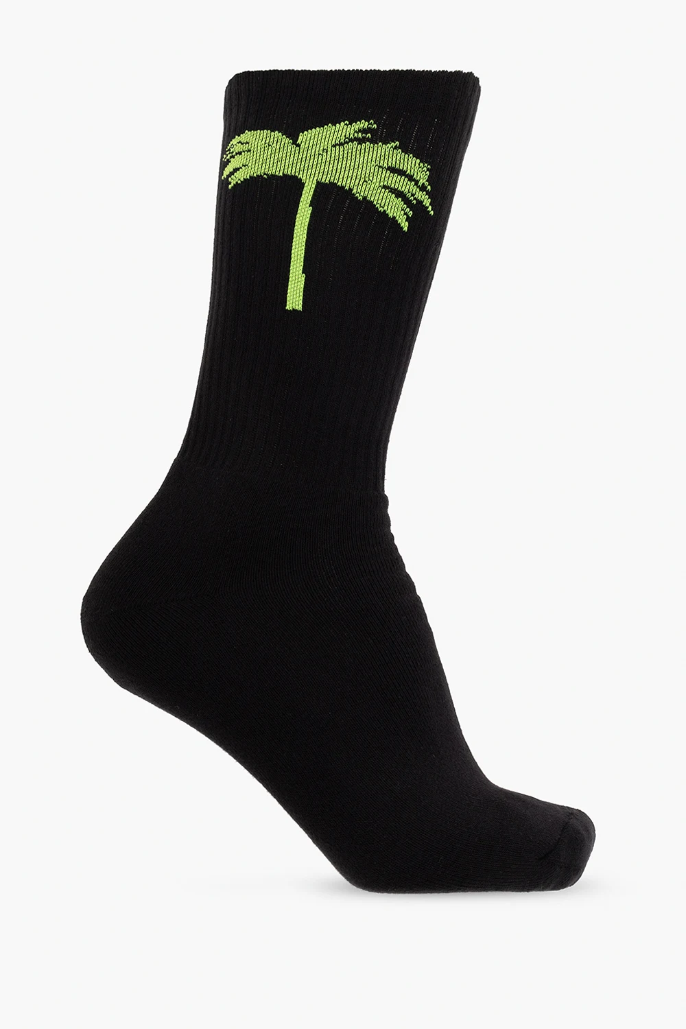 Socks with palm tree motif