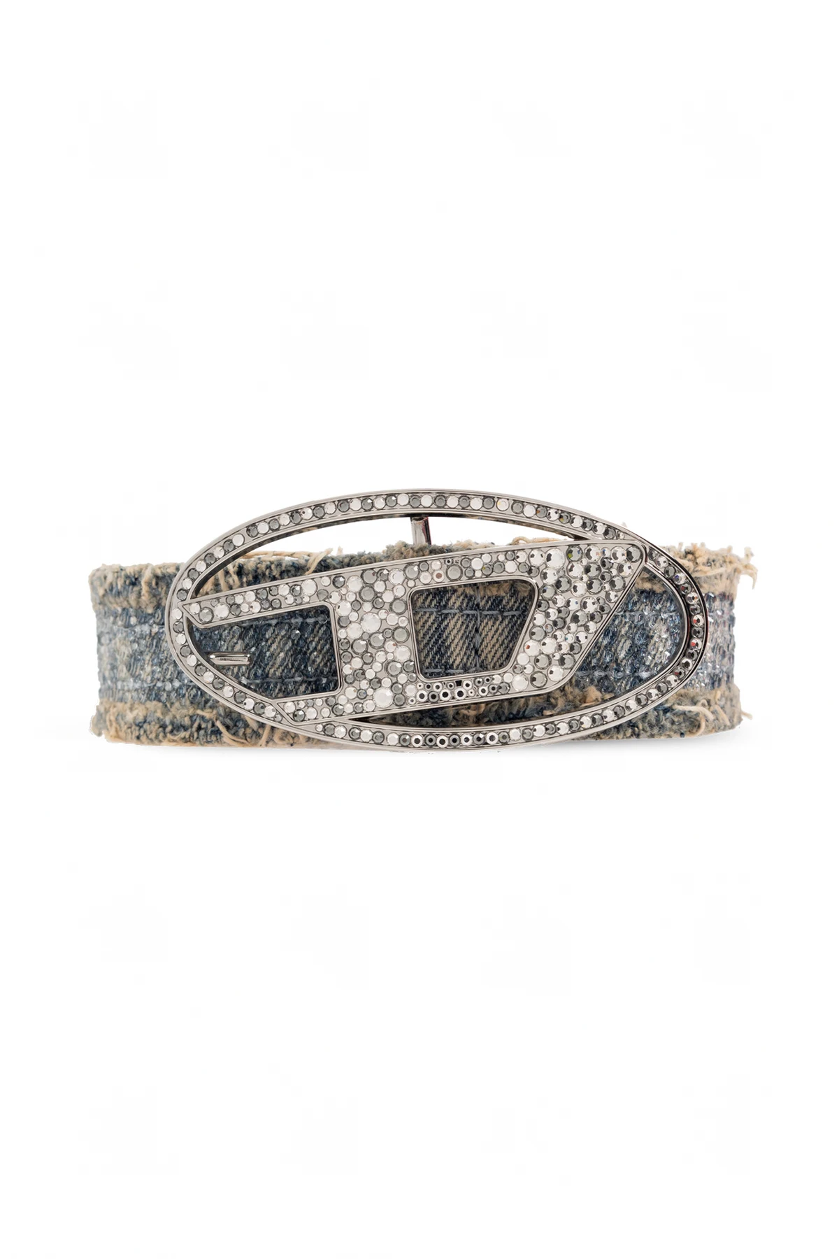 NIEBIESKI Jeansowy pasek ‘B-1DR STRASS’