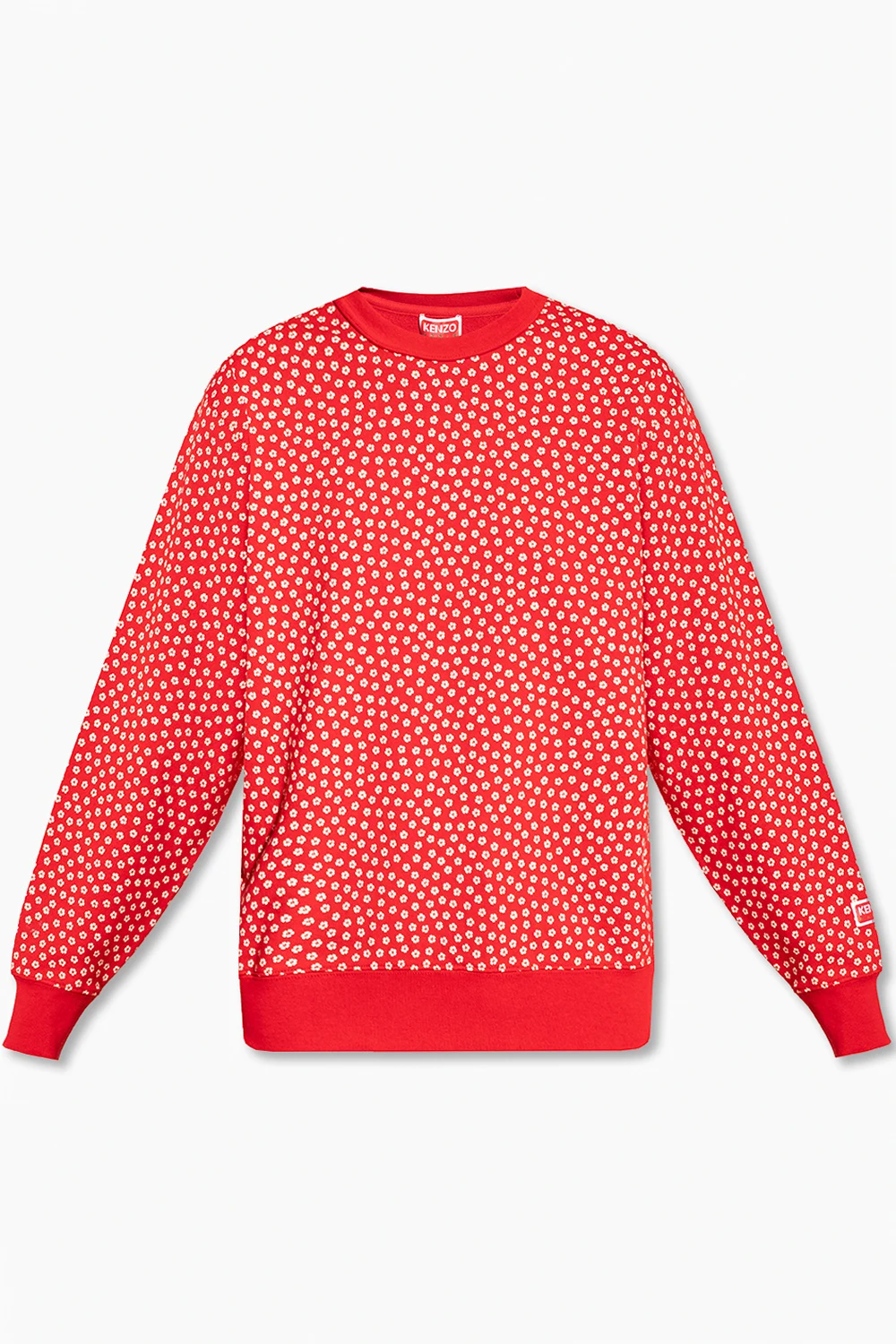 Sweatshirt with flower motif