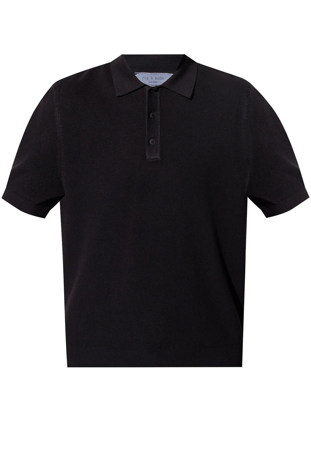 Woven polo shirt