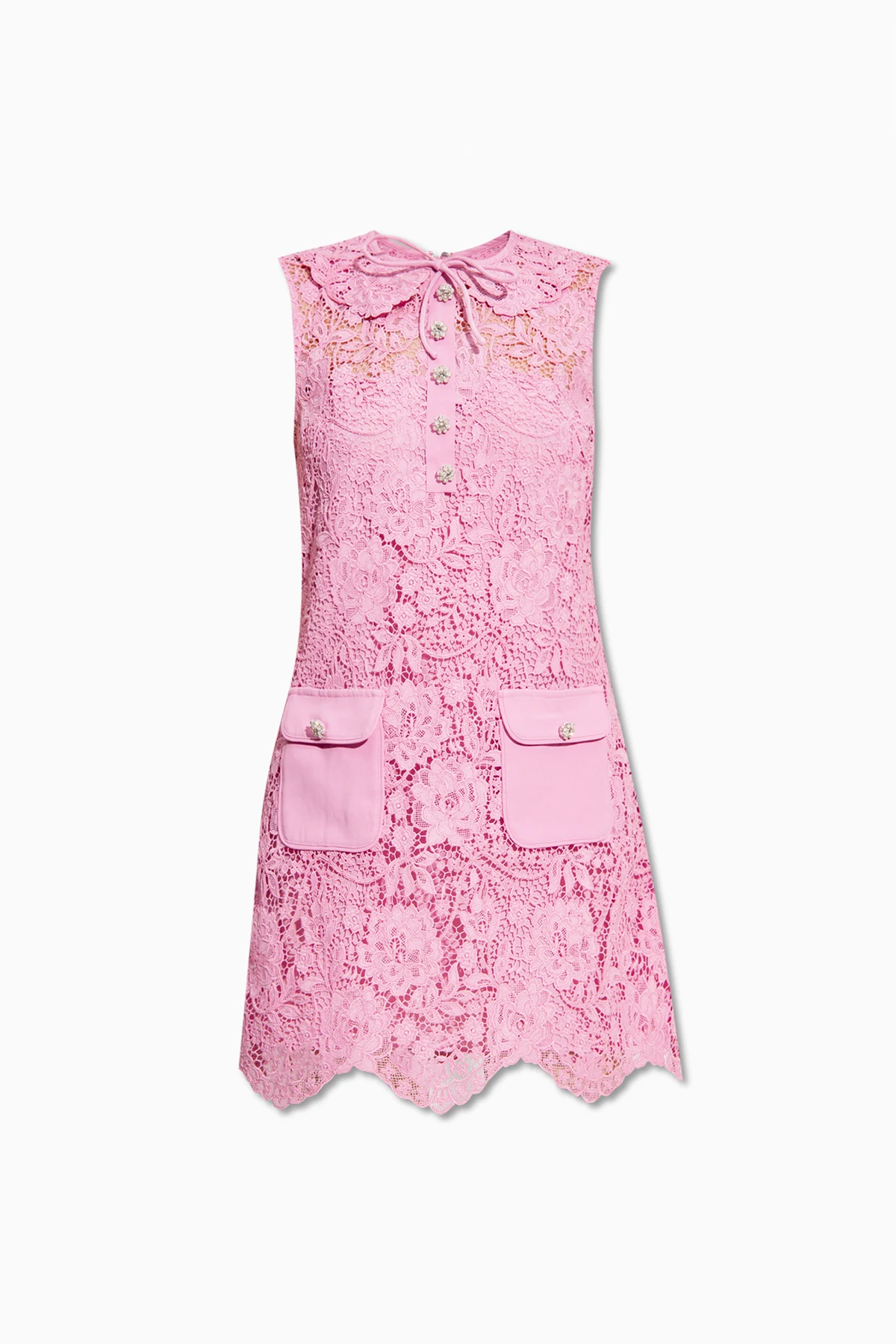 Sleeveless lace dress