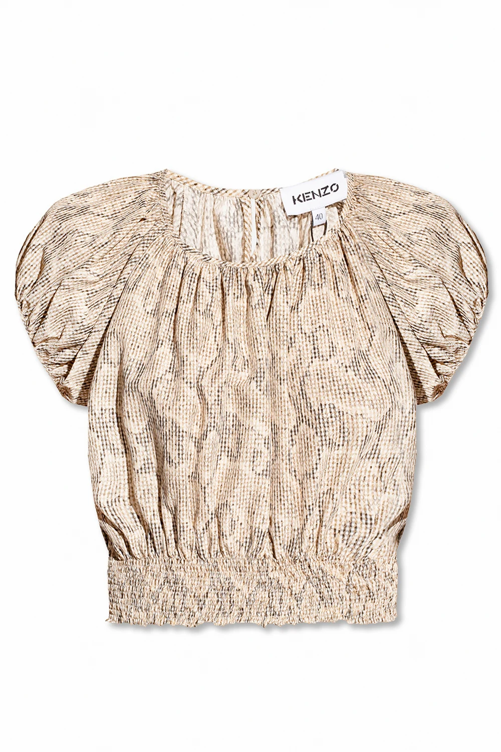 Top with puff sleeves