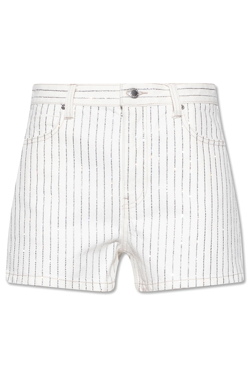 Shorts with sparkling appliqués