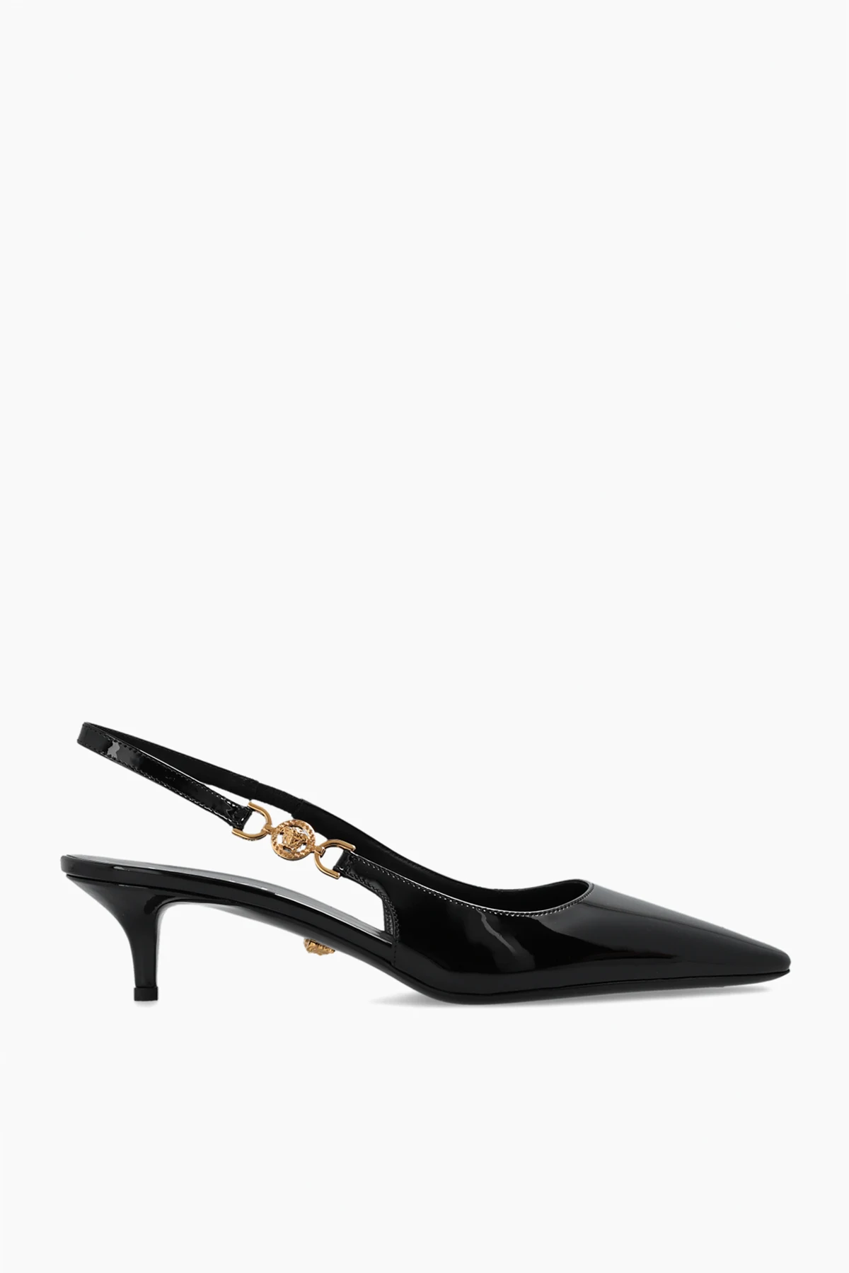 Buty na obcasie z głową Meduzy