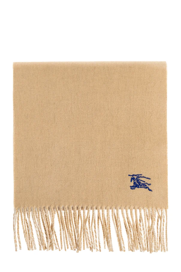 BEIGE Kaschmirschal mit Logo