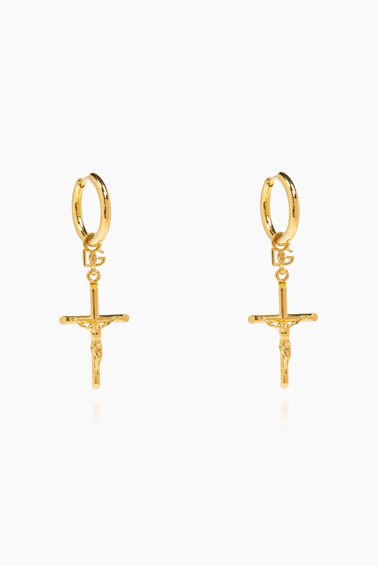 Ohrringe mit Anhänger mit religiösem Motiv