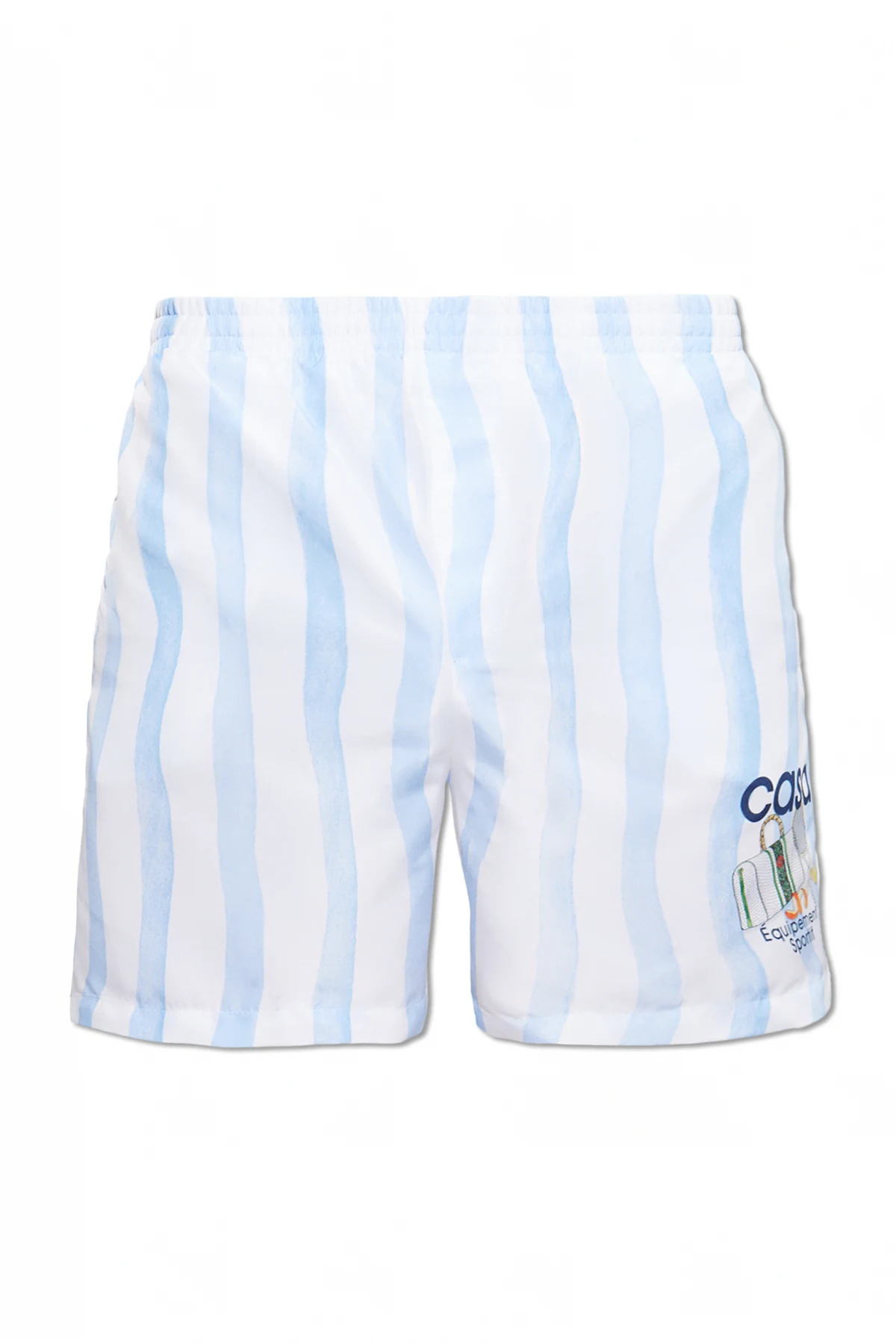Striped swimming shorts