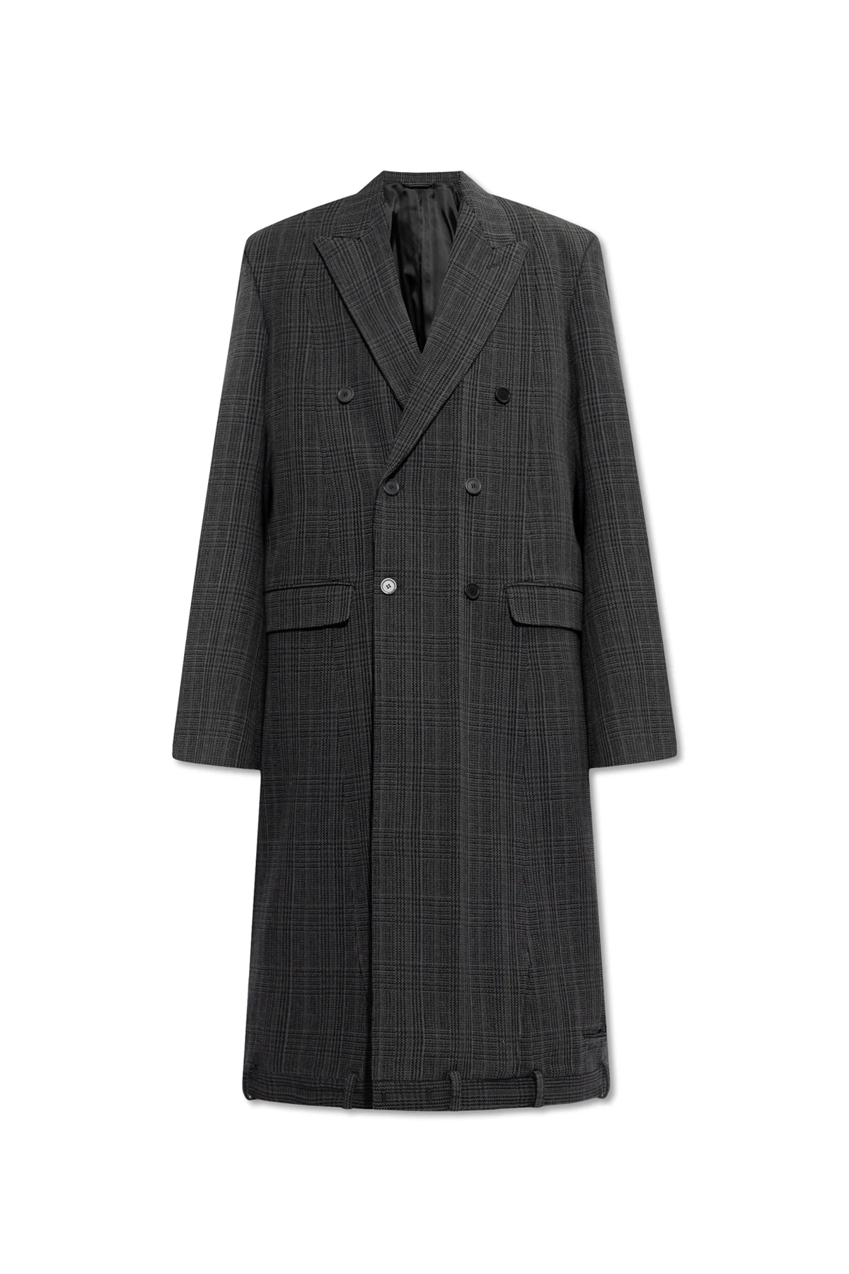 Wool double-breasted coat