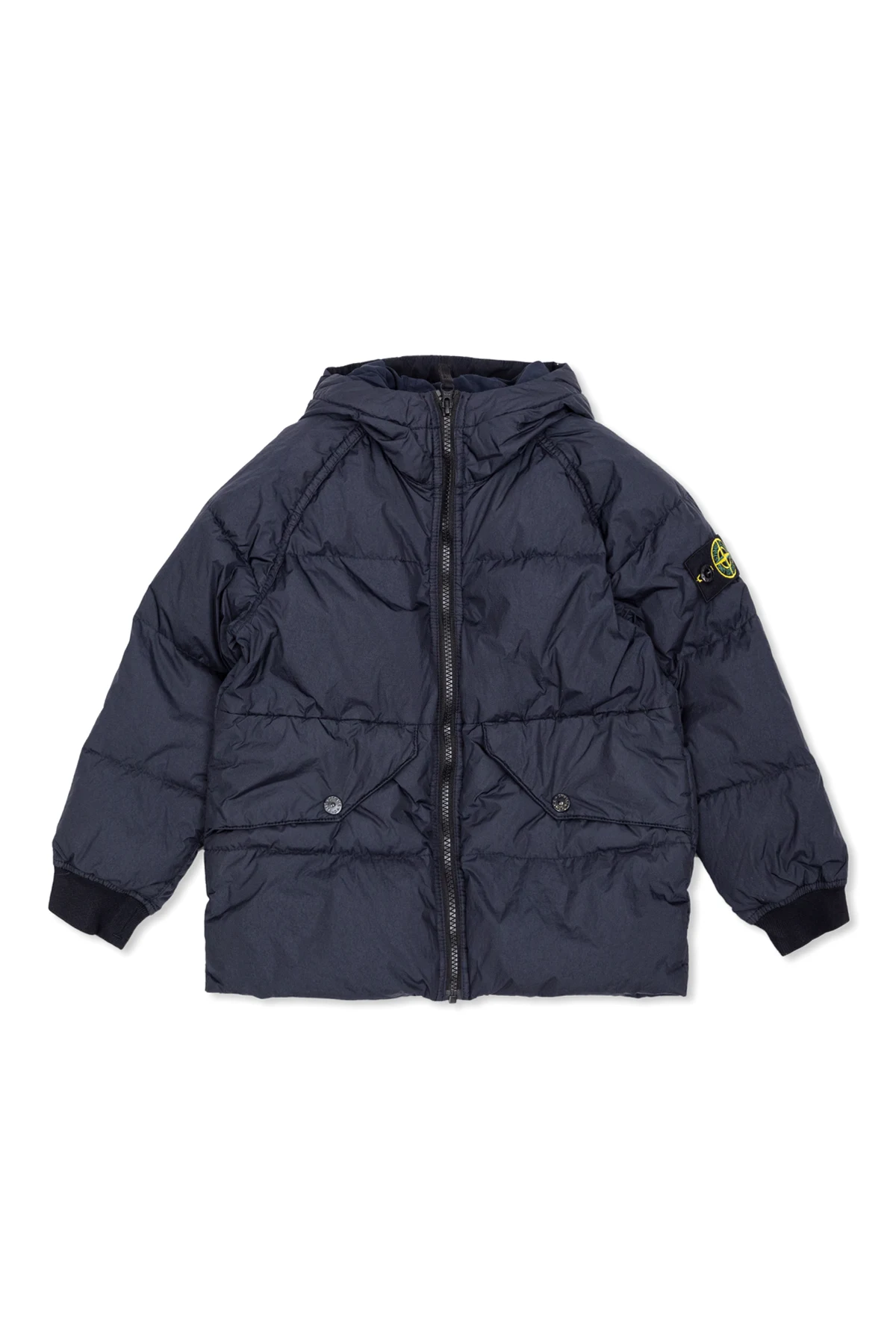 Down jacket with logo