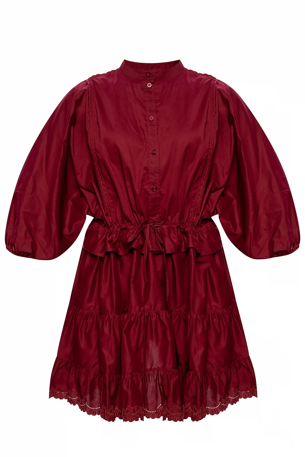 Dress with wide sleeves