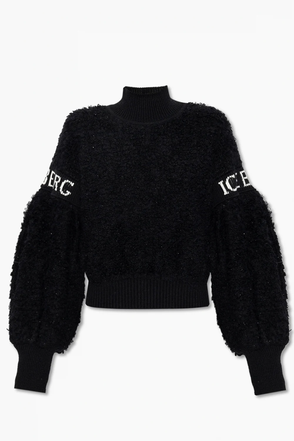 Sweatshirt with standing collar