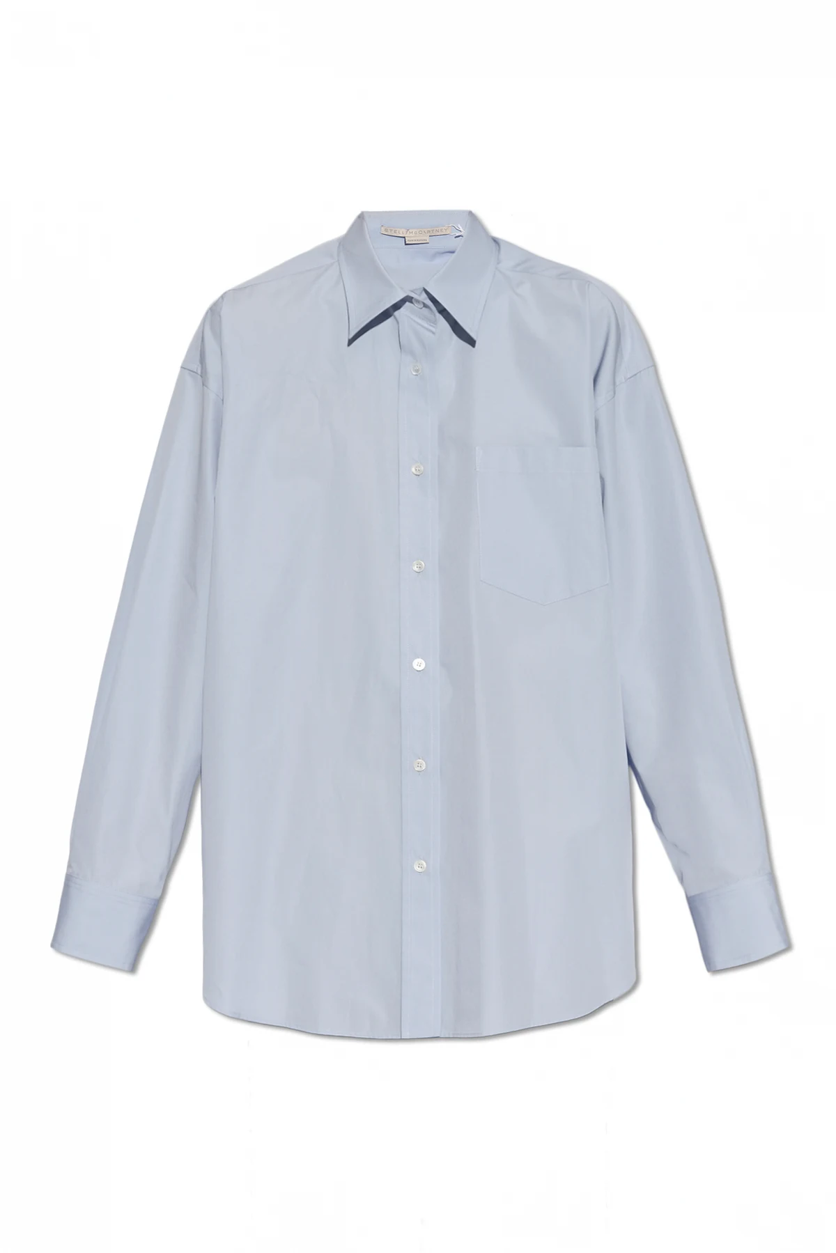 Cotton shirt with silk back