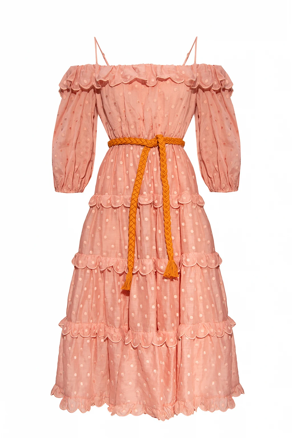 Sukienka z odkrytymi ramionami