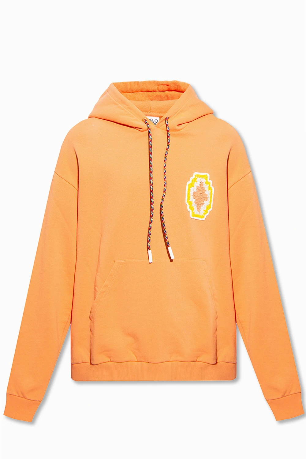 Sweatshirt with macramé logo