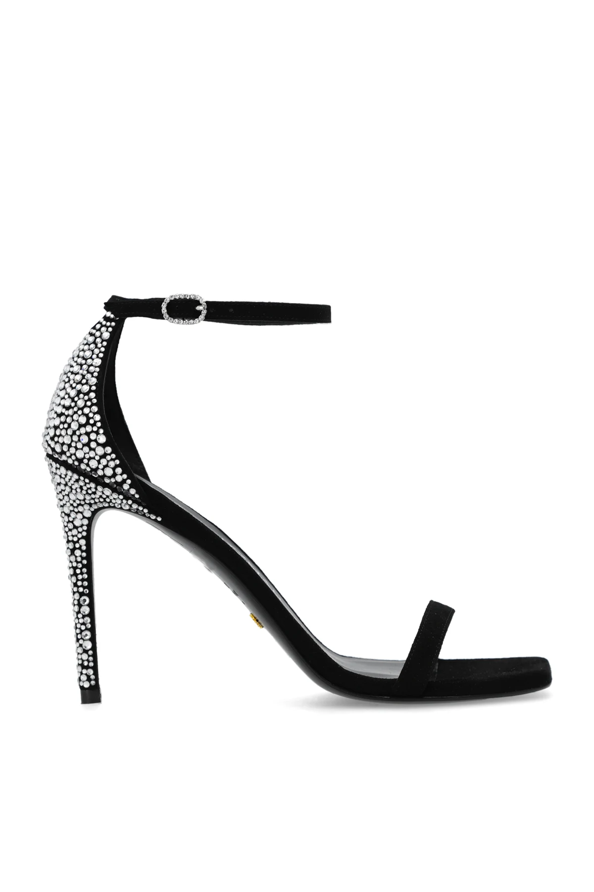 ‘Nudistcurve Royale’ suede heeled sandals