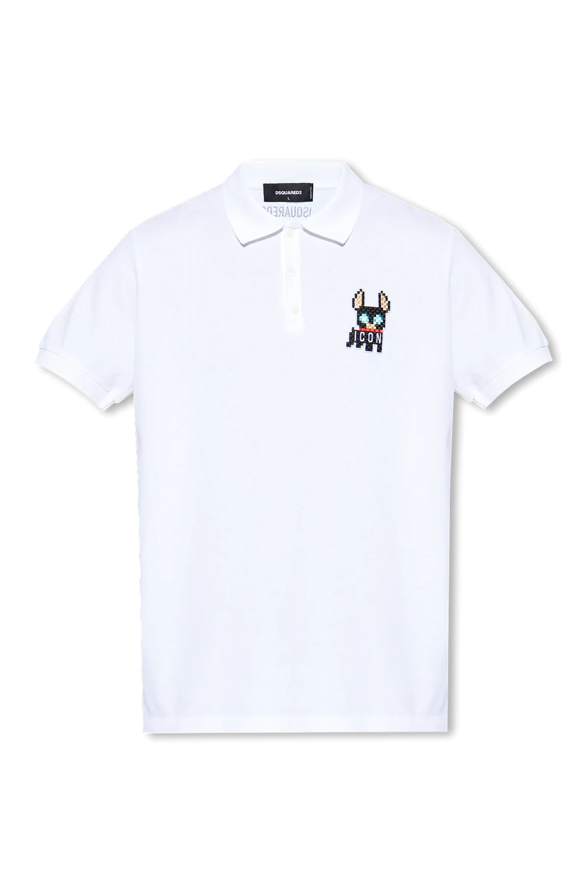 Polo shirt with patch