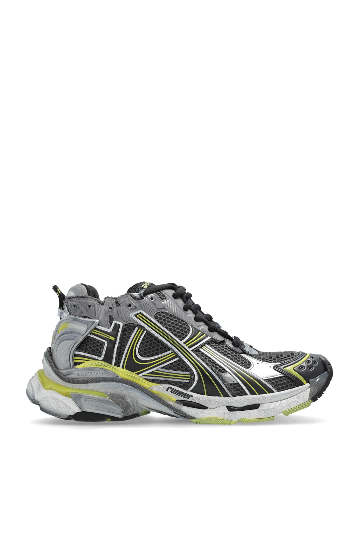 GREY Ankle-high sports shoes `Runner`