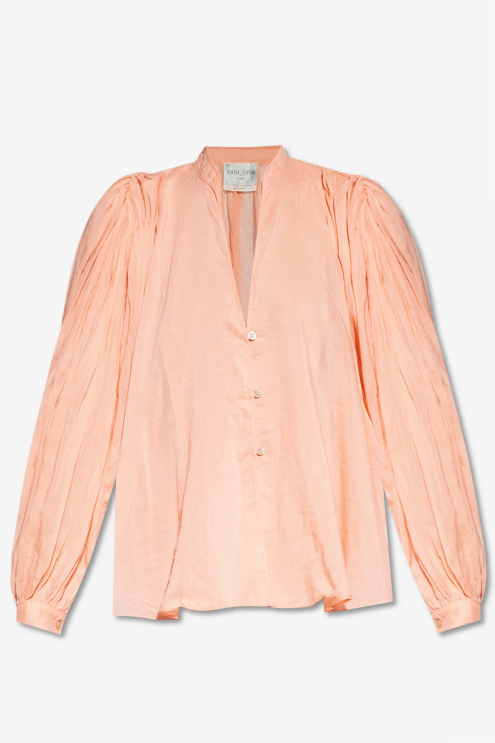 Shirt with puff sleeves