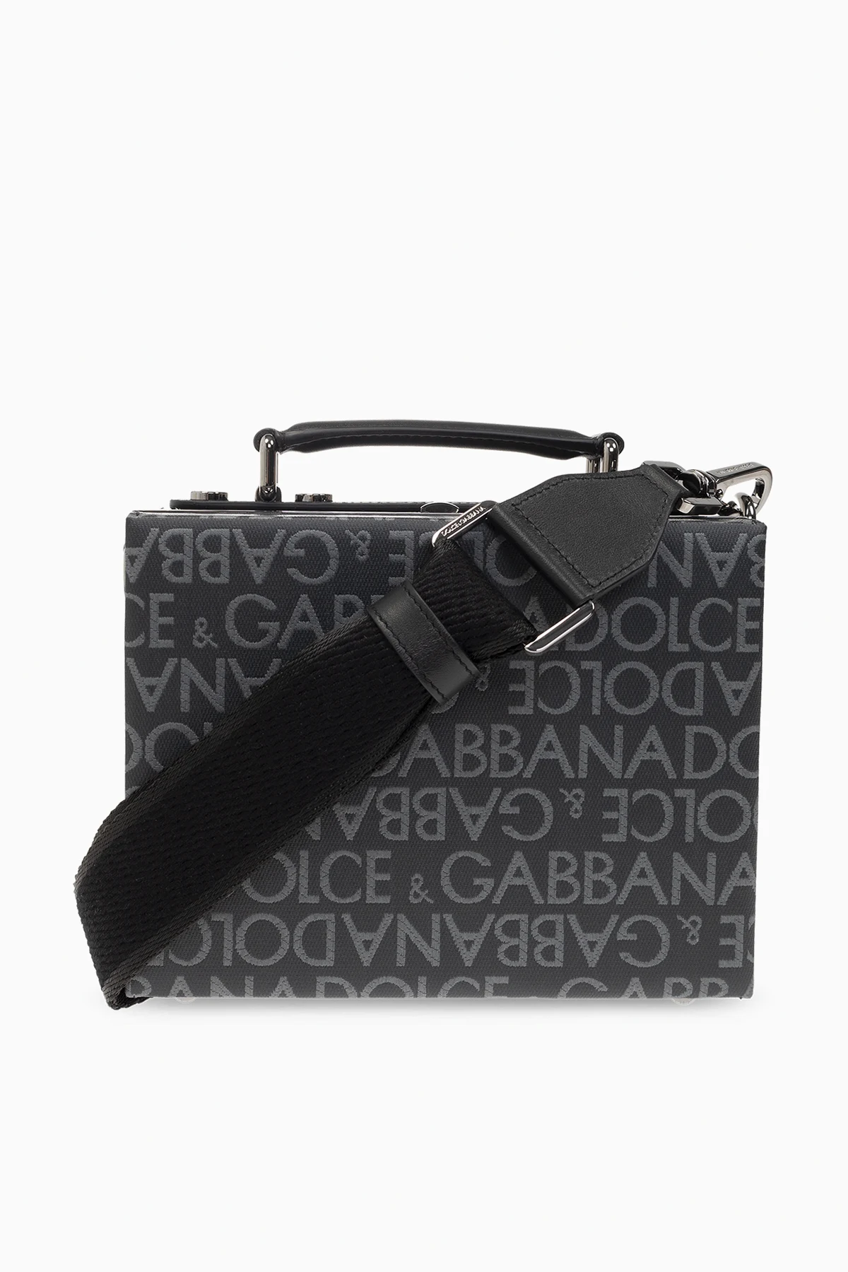 BLACK Shoulder bag with monogram