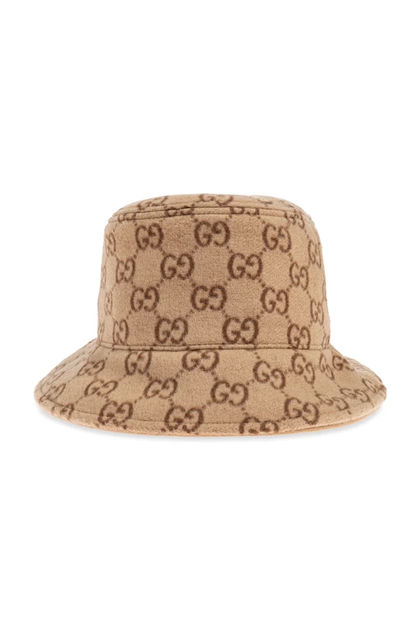 BEIGE Bucket-Hut mit Monogramm