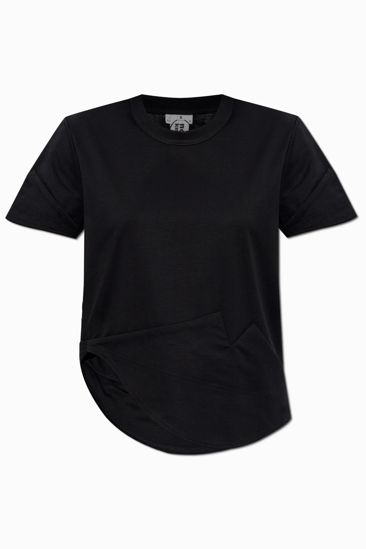 T-Shirt mit asymmetrischem Abschluss