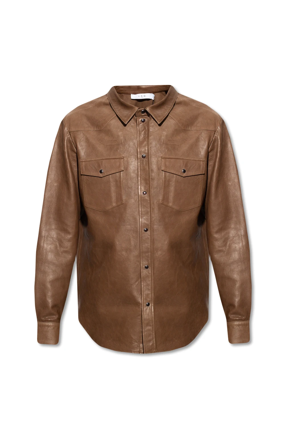 ‘Ollie’ leather shirt