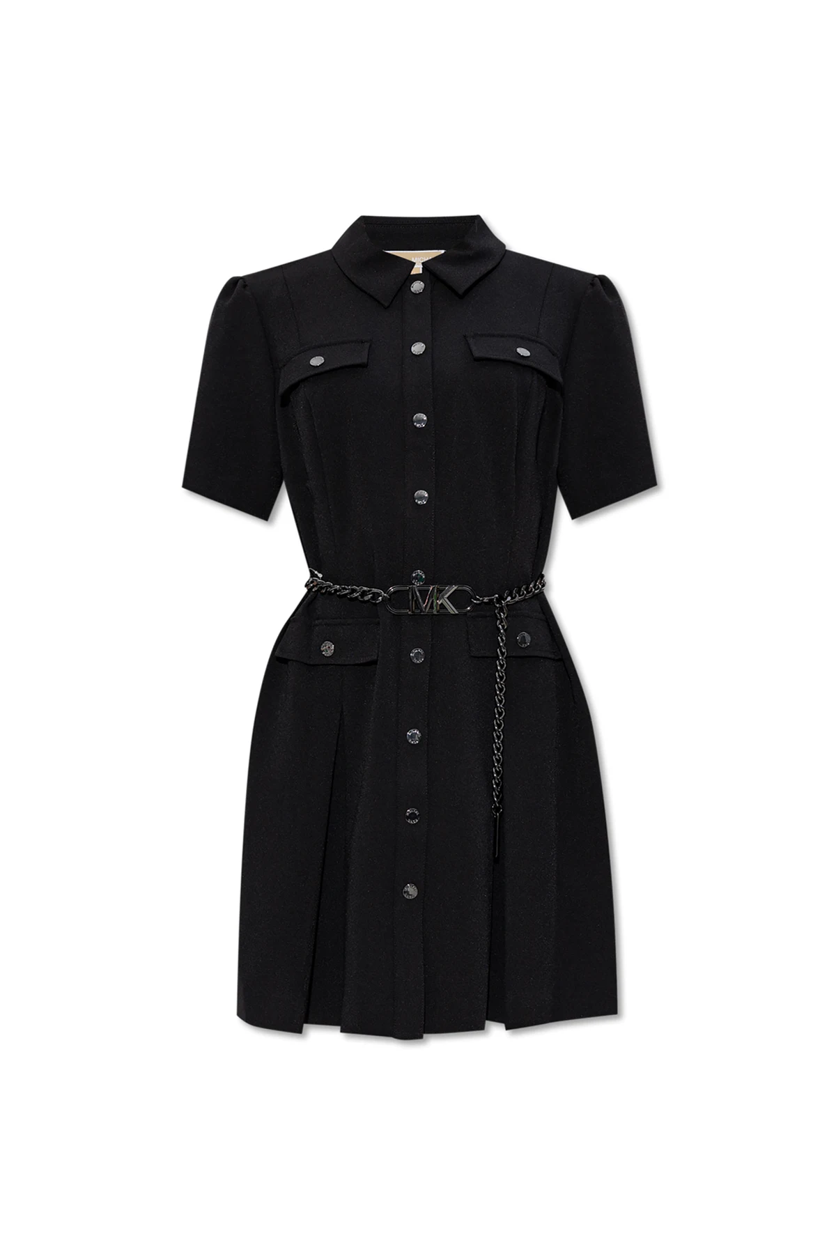 Dress with waist belt