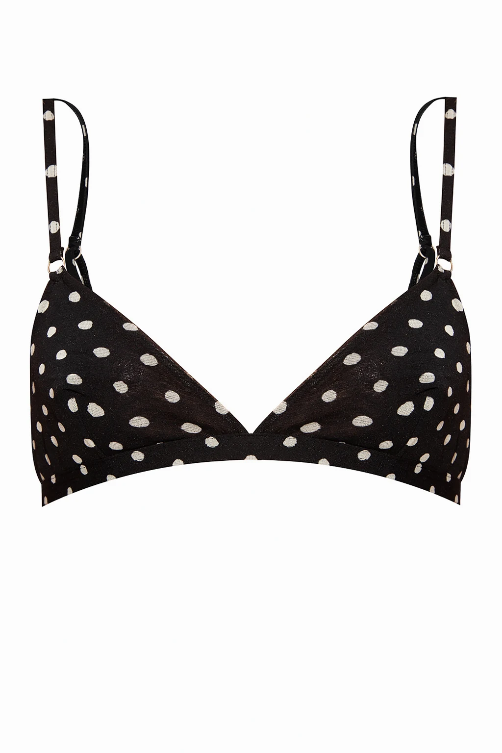 Biustonosz ze wzorem w grochy