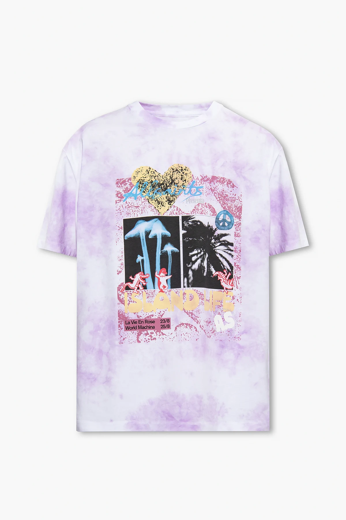 T-shirt ‘Presenta’ z efektem ‘tie-dye’
