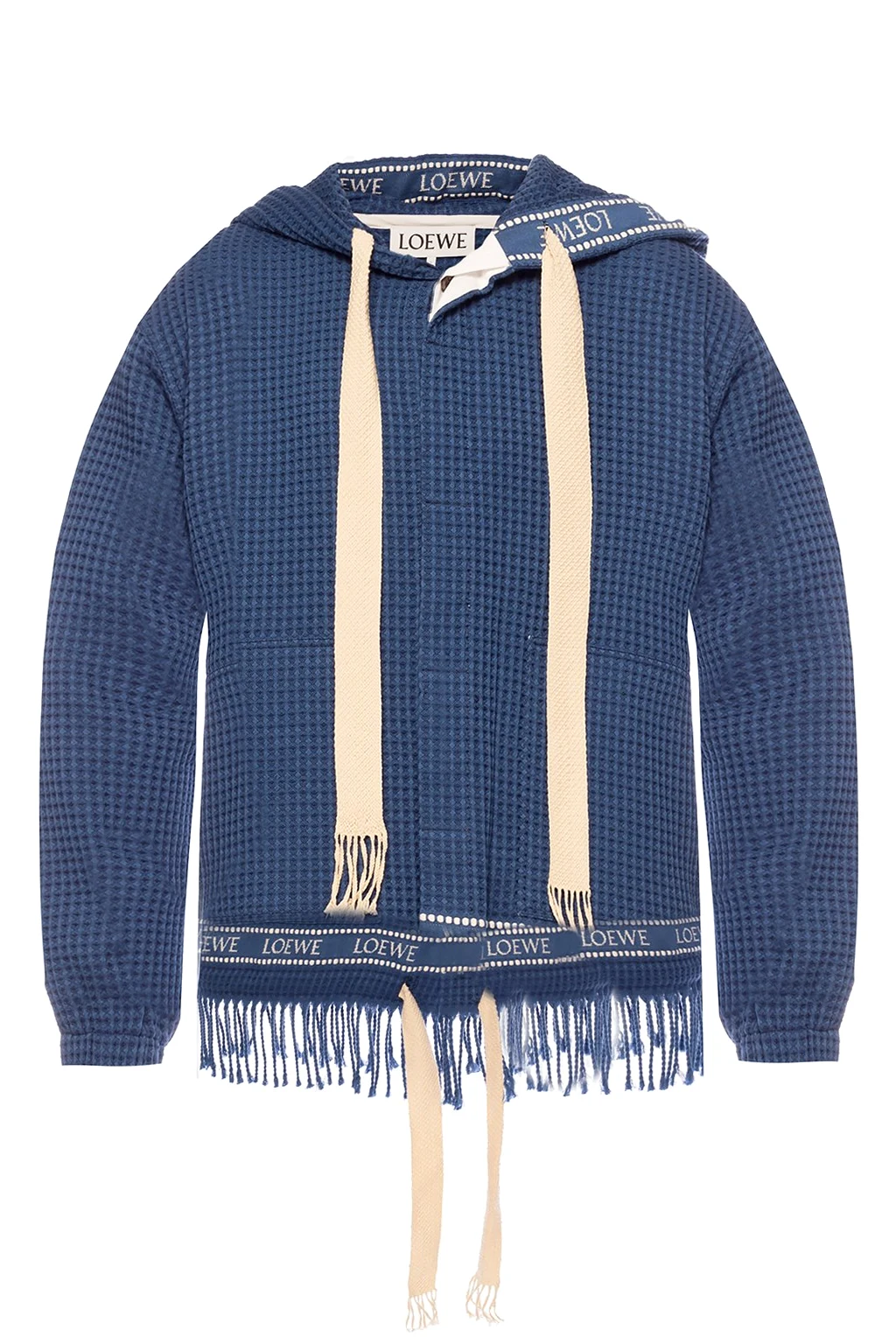 Hooded jacket with logo