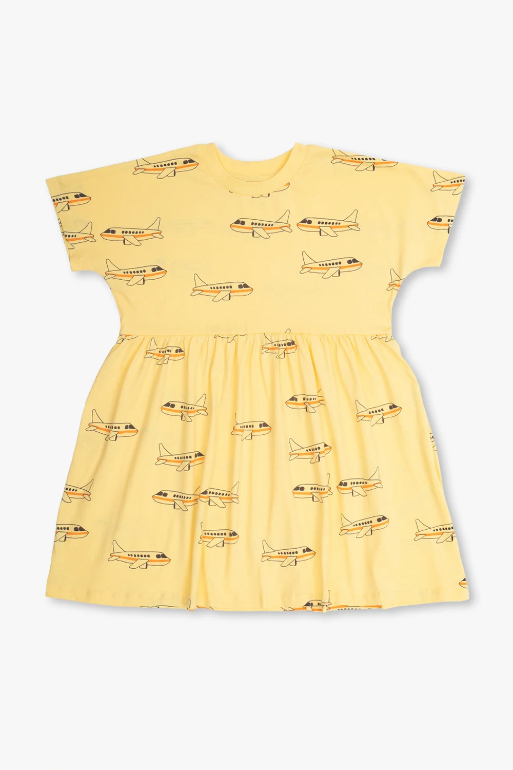 Dress with motif of airplanes