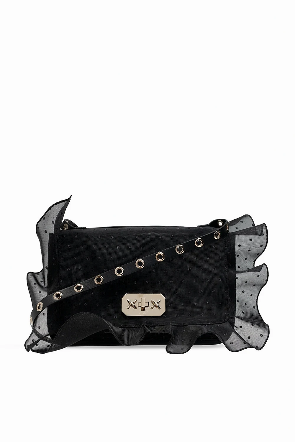 Shoulder bag with glitter