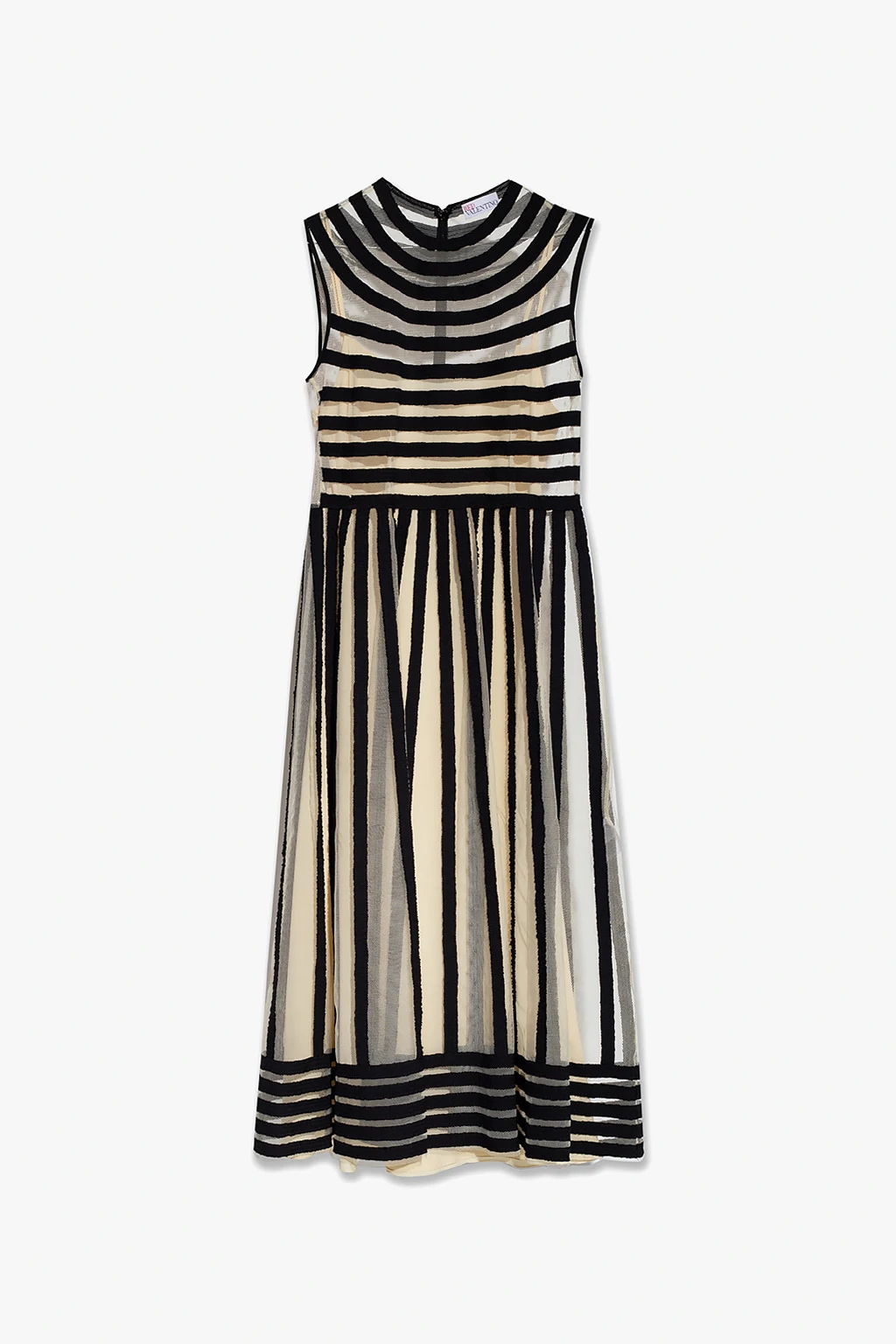 Tiulowa sukienka bez rękawów