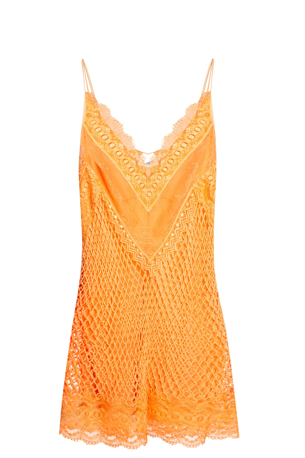 Lace dress with straps