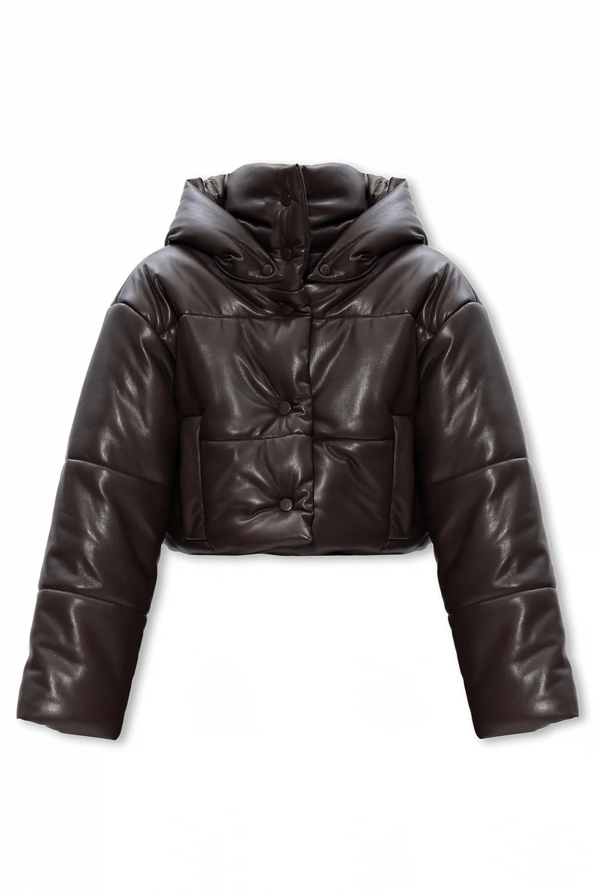 ’Aveline’ puffer jacket from vegan leather