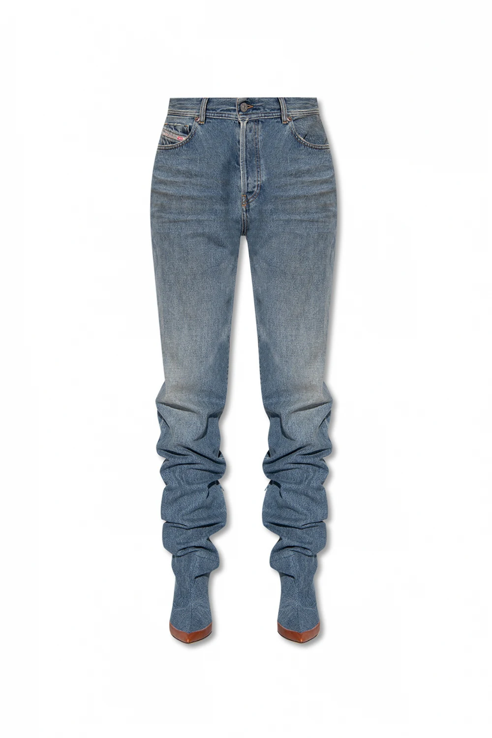 Jeans with stiletto boots