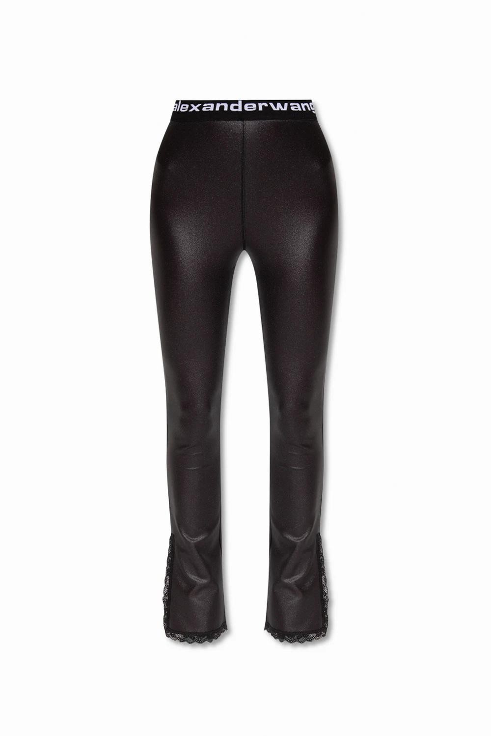 Trousers with flared legs