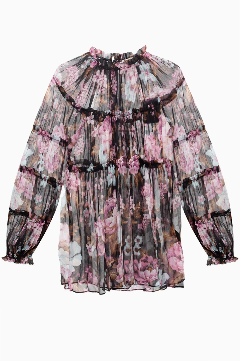 Top z motywem kwiatowym