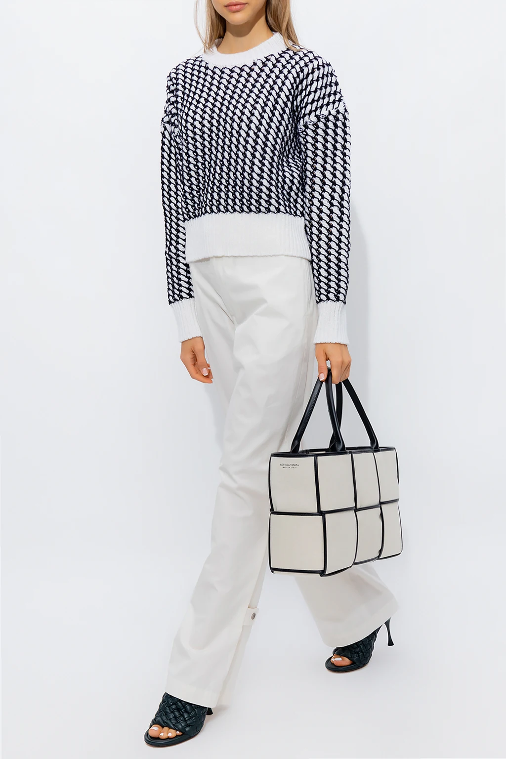 High-waisted trousers