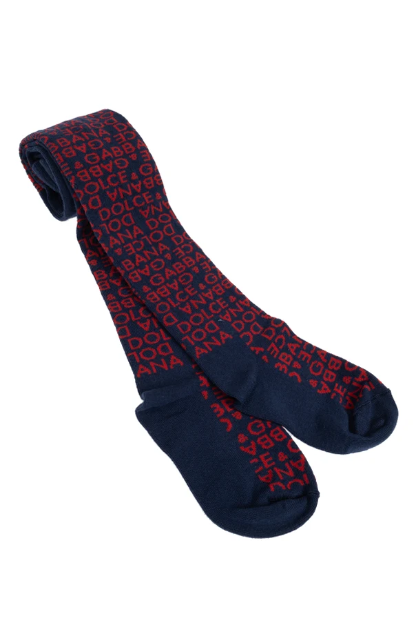 NAVY BLUE Monogram Tights