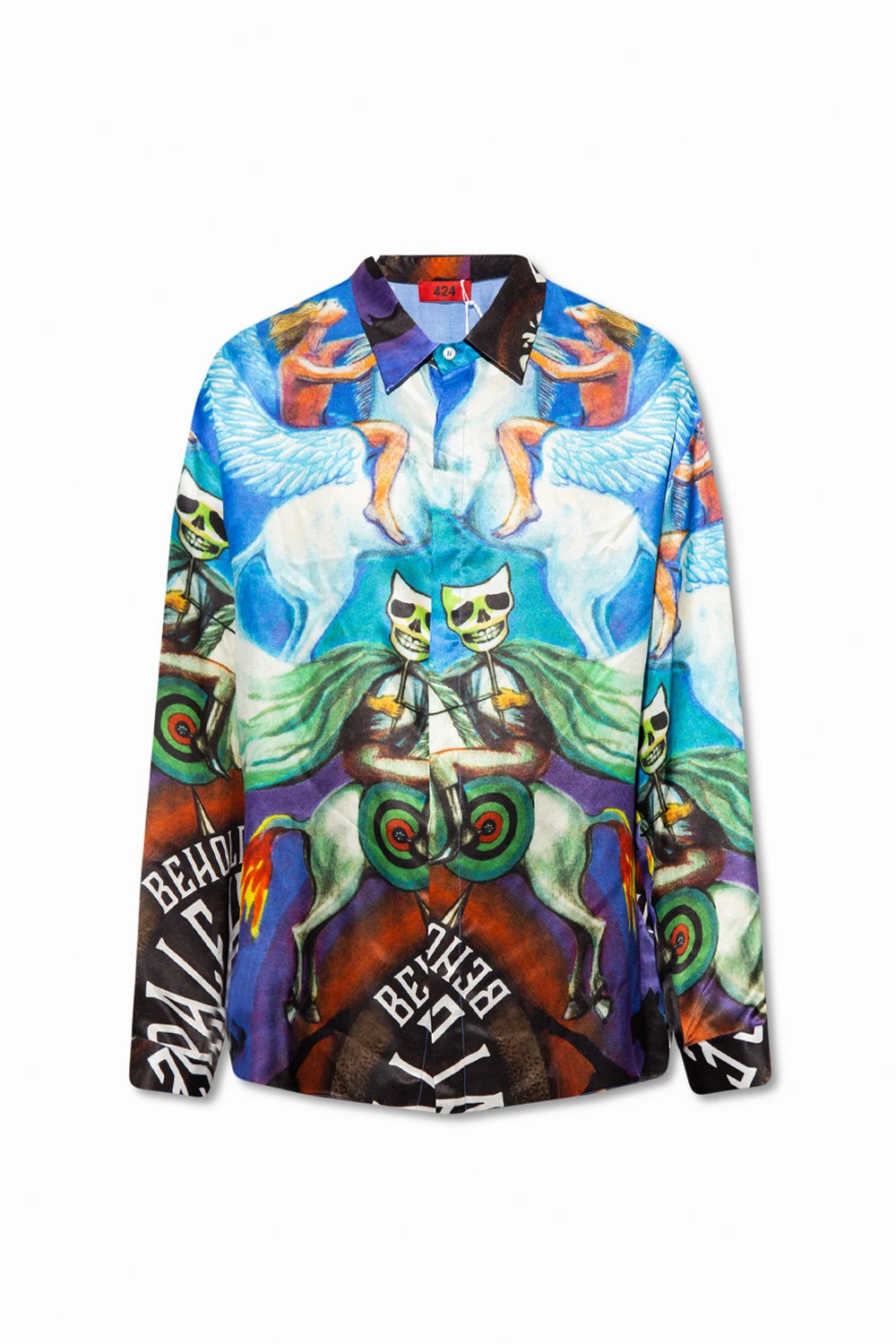 Patterned oversize shirt