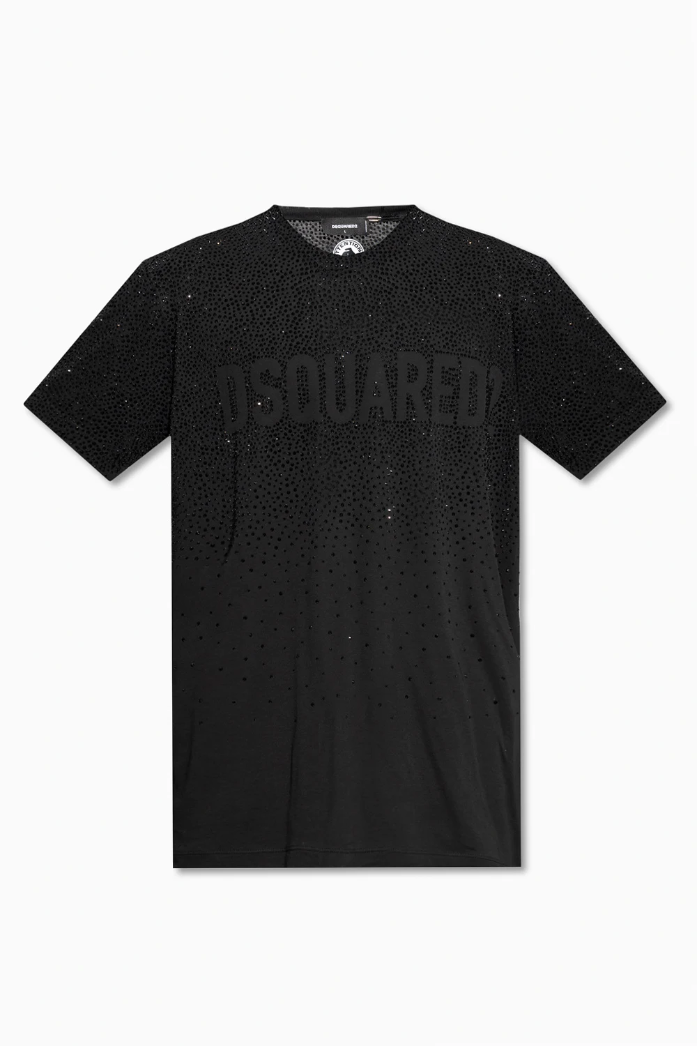 T-shirt with glossy crystals
