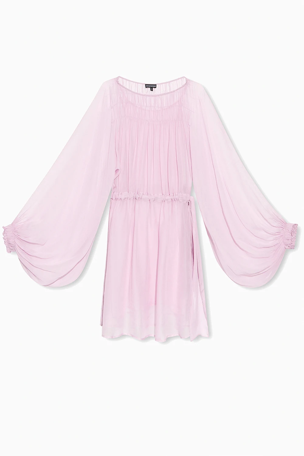 Dress with puff sleeves