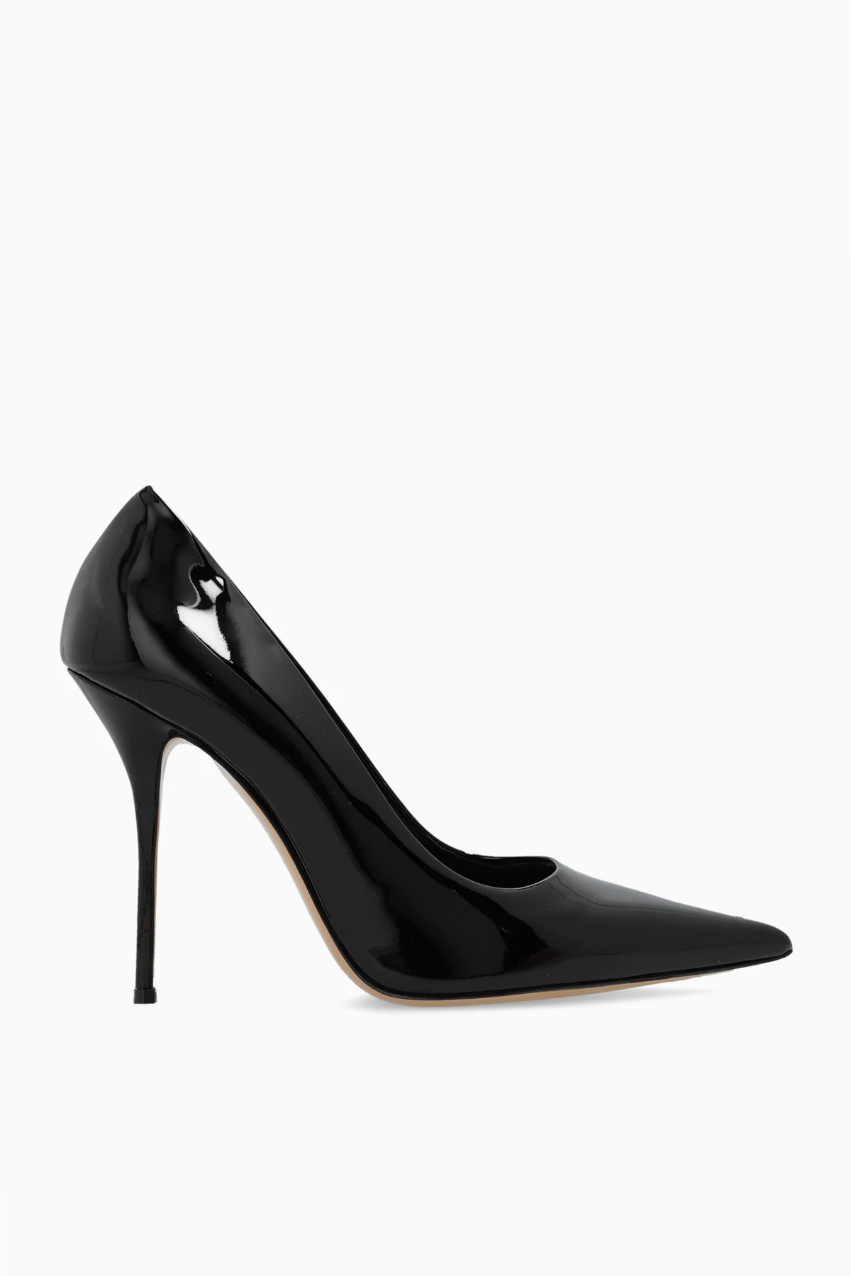 ‘Scarlet’ glossy pumps
