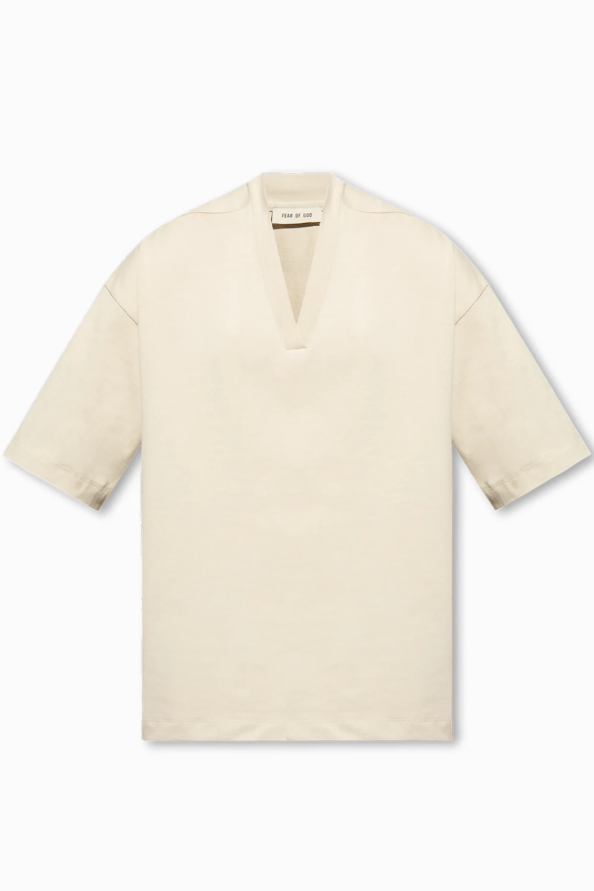 T-shirt z dekoltem w serek